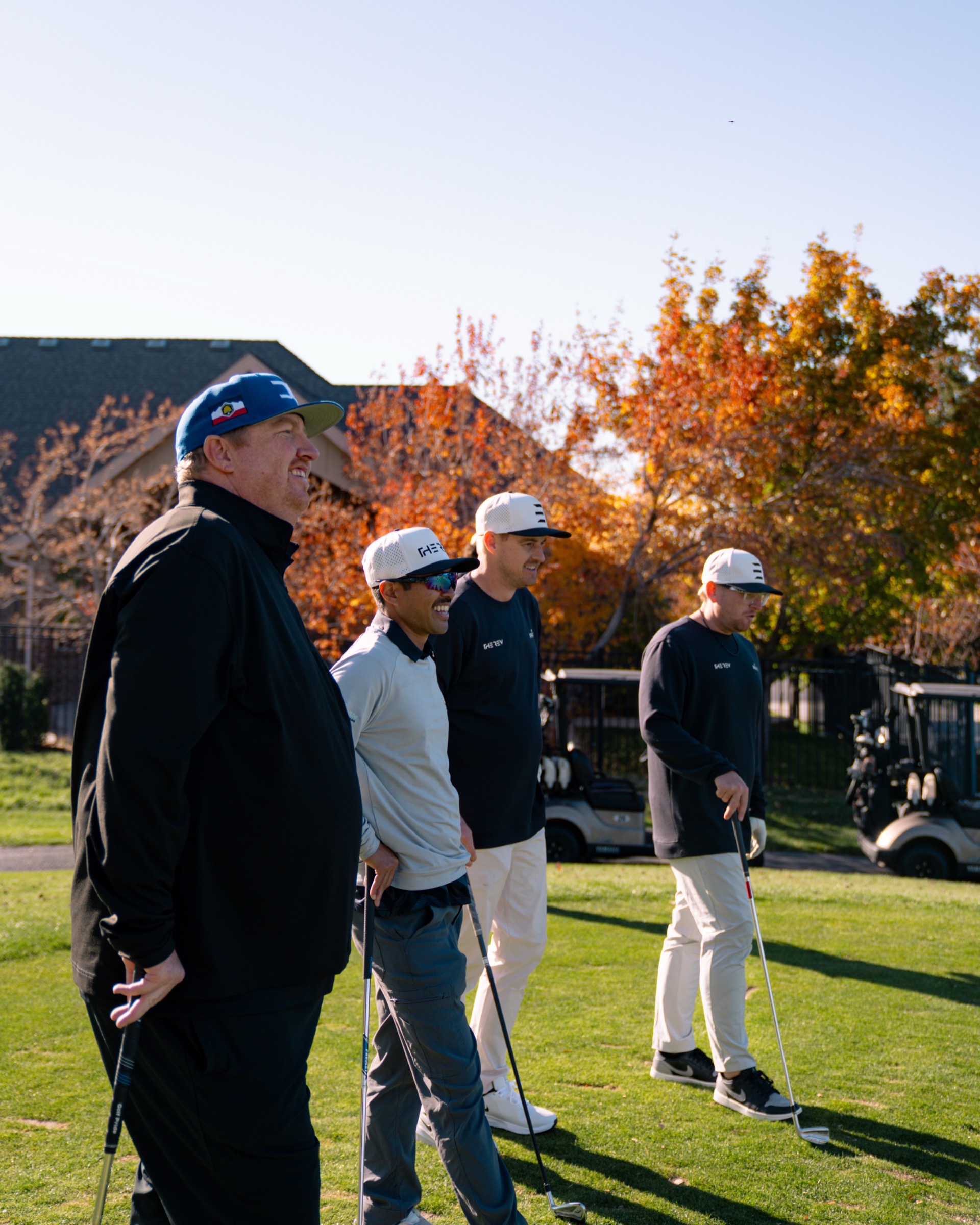 REV Tour players on the course together
